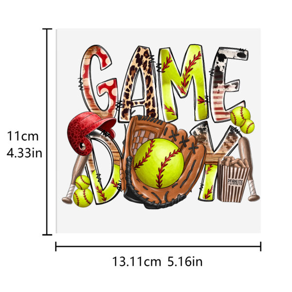 Baseball Waterproof Stickers UV DTF Sticker For 16oz Cups Transfer Sticker Custom Labels DIY Logo Waterproof - Image 9