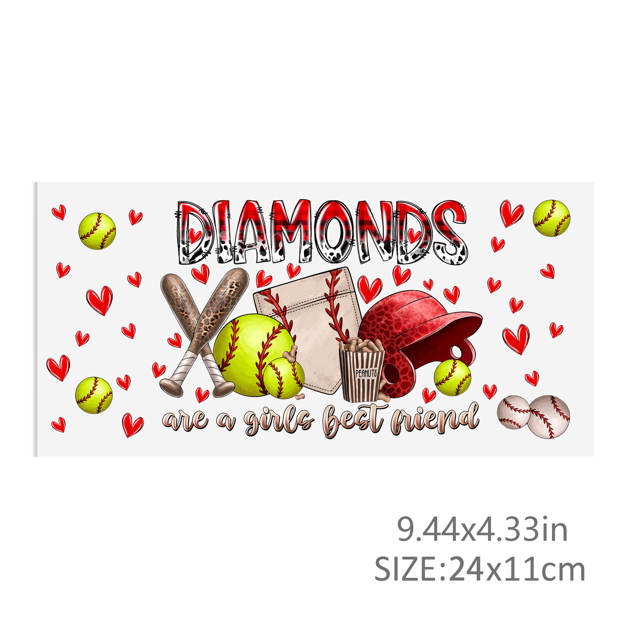 Baseball Waterproof Stickers UV DTF Sticker For 16oz Cups Transfer Sticker Custom Labels DIY Logo Waterproof - Image 11