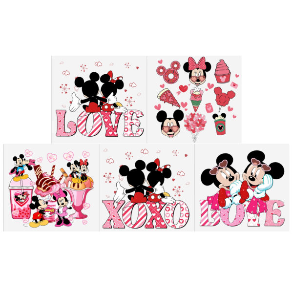 5-9pcs Valentine's Day UV DTF Sticker For 16oz Cups Wrap Transfer Sticker Custom Labels DIY Logo Waterproof - Image 8