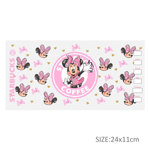 Disney Princess 16oz DTF Sticker Cups Cool Personalize UV Wrap Transfer Sticker Custom Labels DIY Logo Waterproof - Image 5