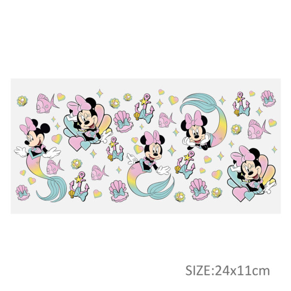 Disney Princess 16oz DTF Sticker Cups Cool Personalize UV Wrap Transfer Sticker Custom Labels DIY Logo Waterproof - Image 9