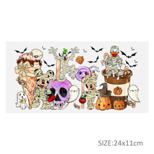 Stitch Mickey Mouse 16oz DTF Sticker Cup Cool Personalize UV Wrap Transfer Sticker Custom Label DIY Logo Waterproof