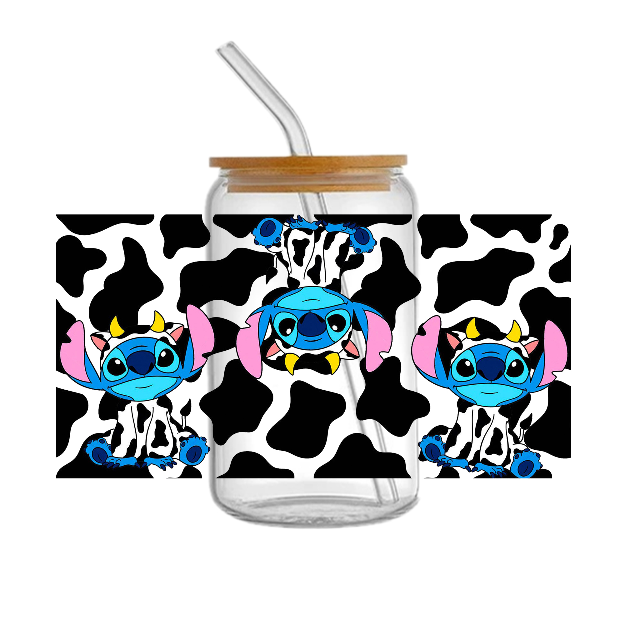Stitch Mickey Mouse 16oz DTF Sticker Cup Cool Personalize UV Wrap Transfer Sticker Custom Label DIY Logo Waterproof - Image 4