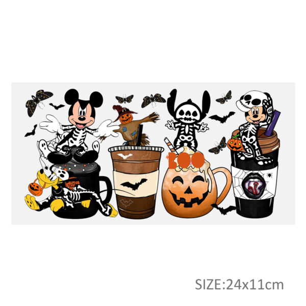 Stitch Mickey Mouse 16oz DTF Sticker Cup Cool Personalize UV Wrap Transfer Sticker Custom Label DIY Logo Waterproof - Image 9