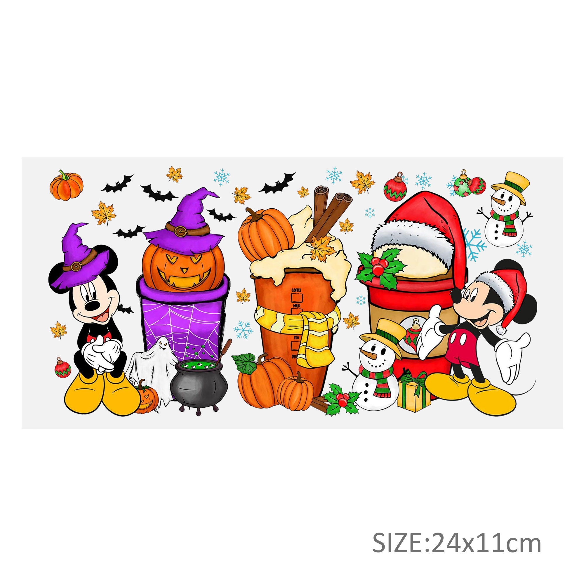 Stitch Mickey Mouse 16oz DTF Sticker Cup Cool Personalize UV Wrap Transfer Sticker Custom Label DIY Logo Waterproof - Image 23