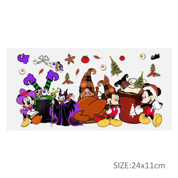 Stitch Mickey Mouse 16oz DTF Sticker Cup Cool Personalize UV Wrap Transfer Sticker Custom Label DIY Logo Waterproof - Image 24