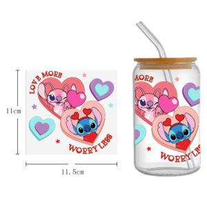 Animal Cow Chicken 16oz DTF Sticker Cups Cool Personalize UV Wrap Transfer Sticker Custom Labels DIY Waterproof