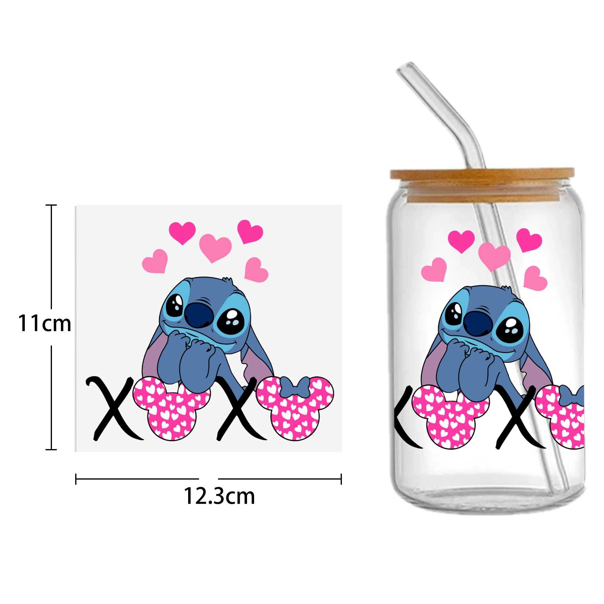 Animal Cow Chicken 16oz DTF Sticker Cups Cool Personalize UV Wrap Transfer Sticker Custom Labels DIY Waterproof - Image 7