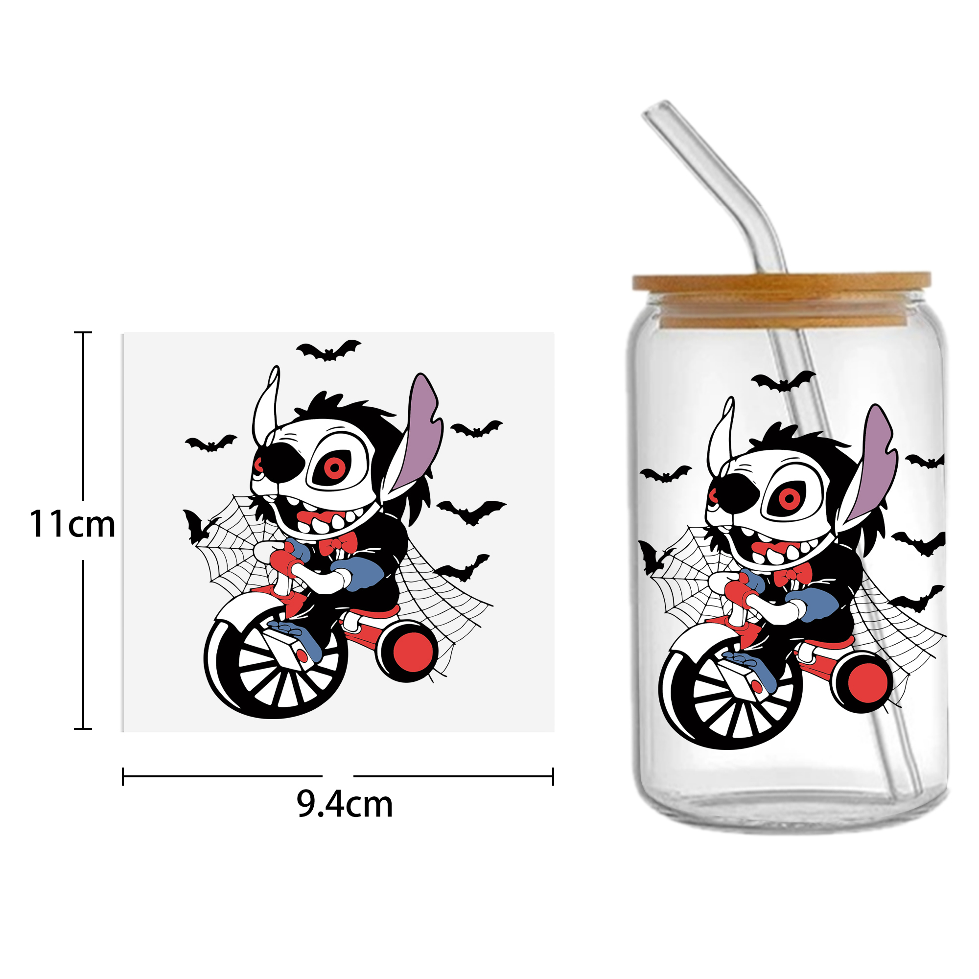 Animal Cow Chicken 16oz DTF Sticker Cups Cool Personalize UV Wrap Transfer Sticker Custom Labels DIY Waterproof - Image 12