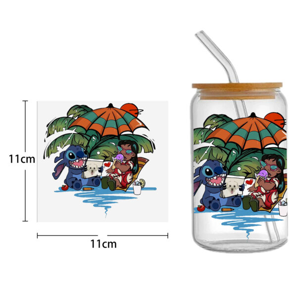 Animal Cow Chicken 16oz DTF Sticker Cups Cool Personalize UV Wrap Transfer Sticker Custom Labels DIY Waterproof - Image 13