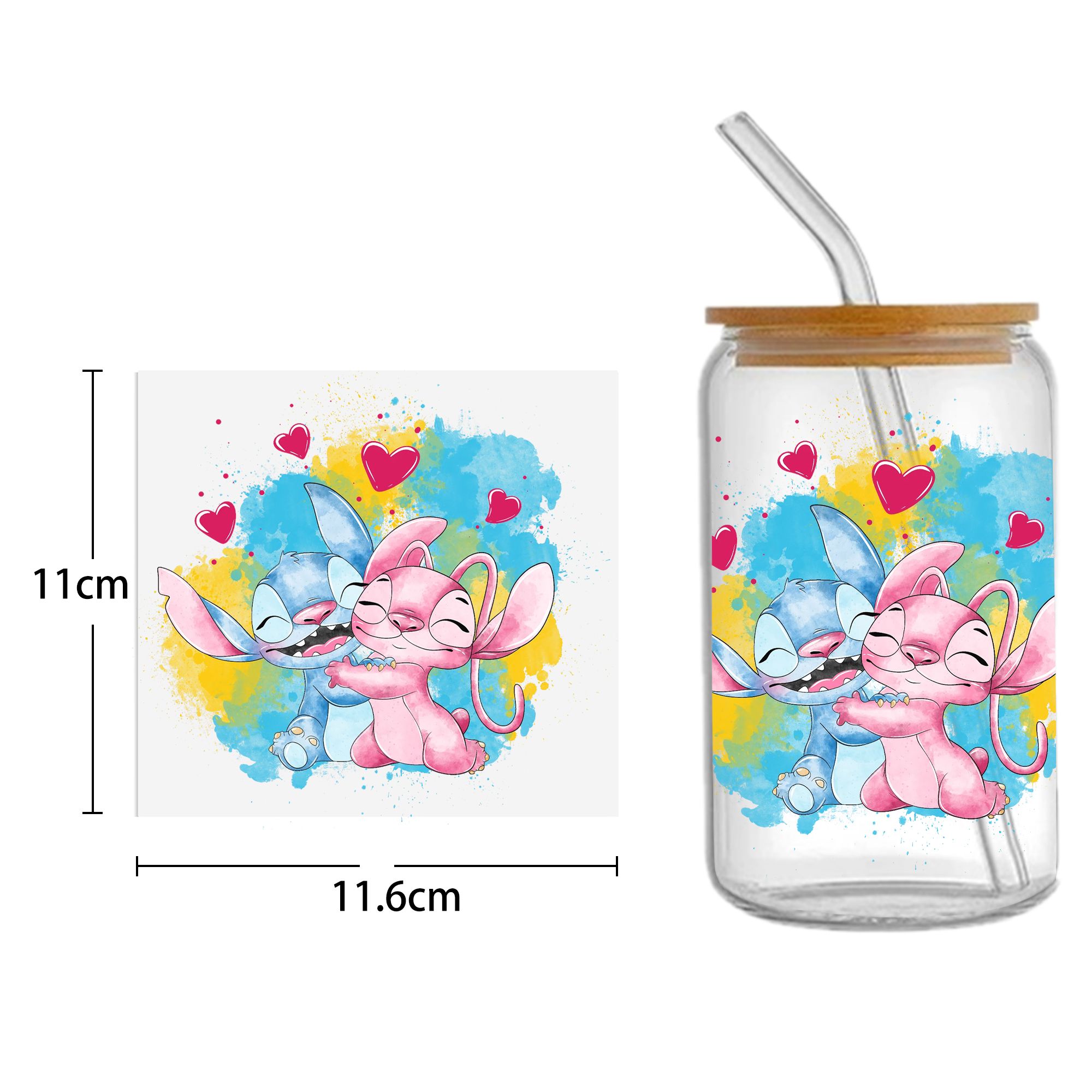 Animal Cow Chicken 16oz DTF Sticker Cups Cool Personalize UV Wrap Transfer Sticker Custom Labels DIY Waterproof - Image 22