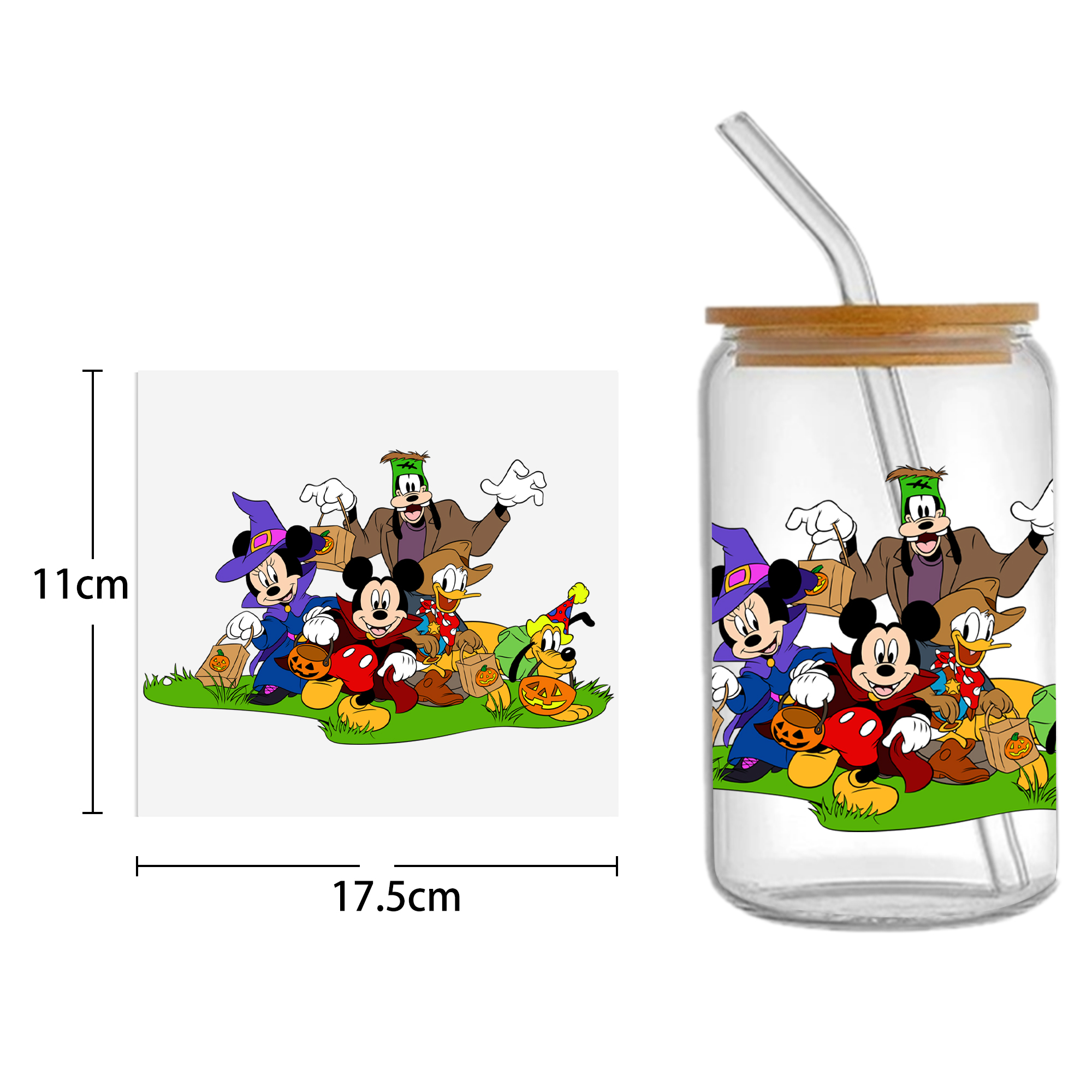 Animal Cow Chicken 16oz DTF Sticker Cups Cool Personalize UV Wrap Transfer Sticker Custom Labels DIY Waterproof - Image 25