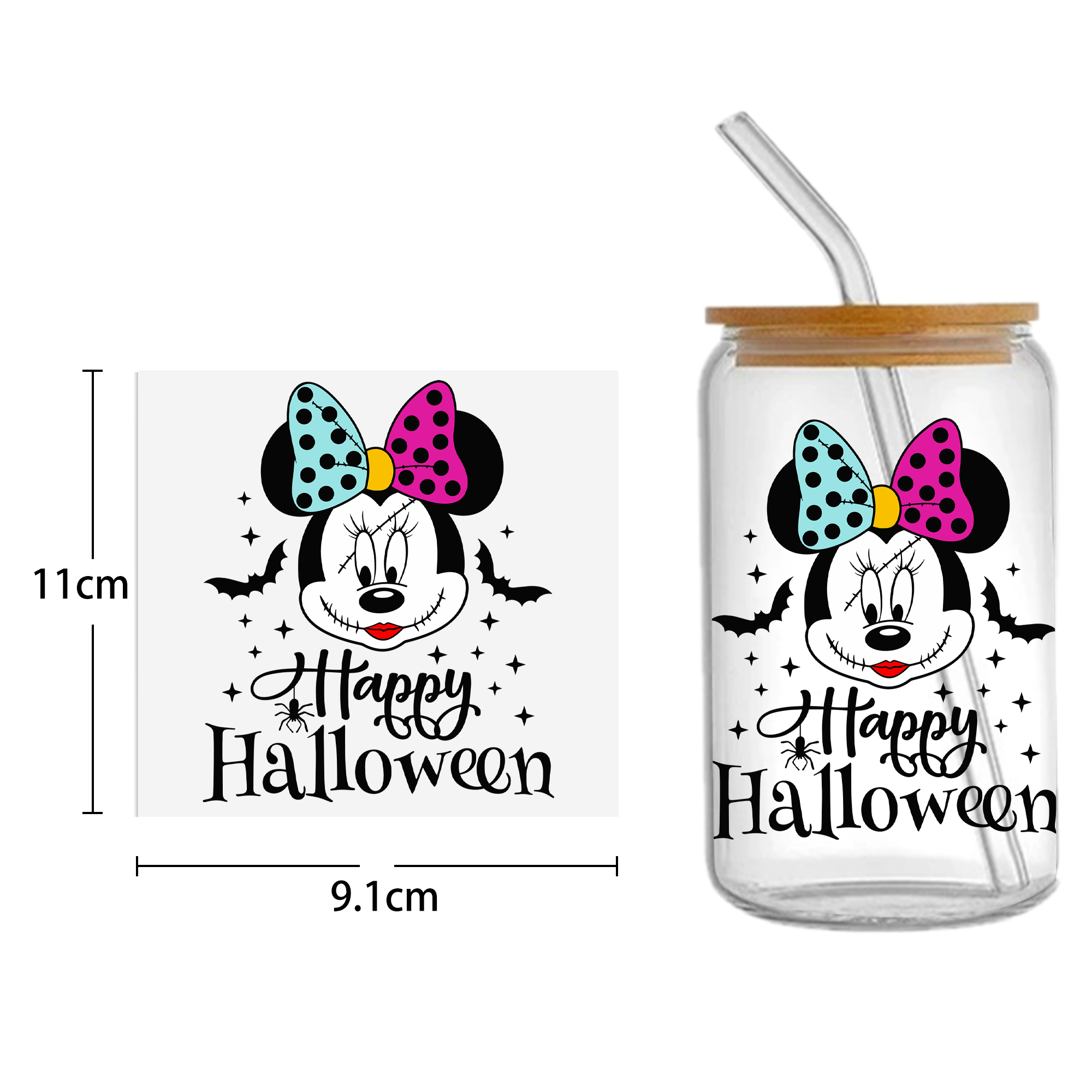 Animal Cow Chicken 16oz DTF Sticker Cups Cool Personalize UV Wrap Transfer Sticker Custom Labels DIY Waterproof - Image 29