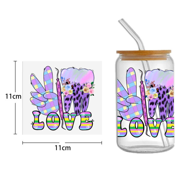 Health Style Doctor 16oz Tumbler Template DTF Sticker Cup Cool Personalize UV Wrap Transfer Sticker Custom Label DIY Waterproof - Image 3