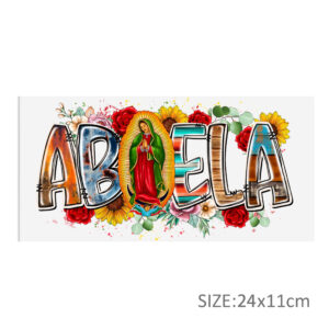 Mother'S Day Virgencita UV DTF Sticker For 16oz Cups Wrap Transfer Sticker Custom Labels DIY Logo Waterproof