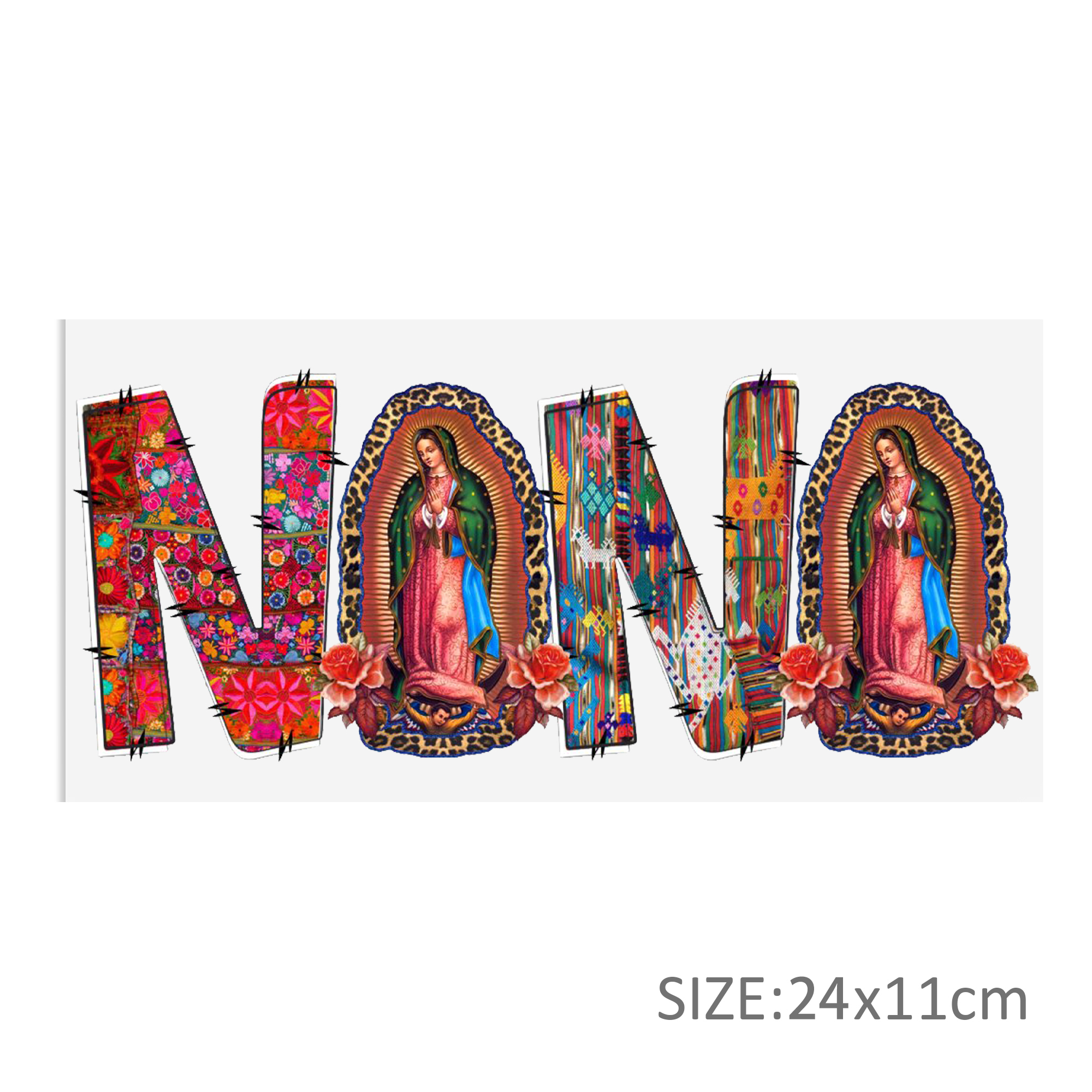 Mother'S Day Virgencita UV DTF Sticker For 16oz Cups Wrap Transfer Sticker Custom Labels DIY Logo Waterproof - Image 5