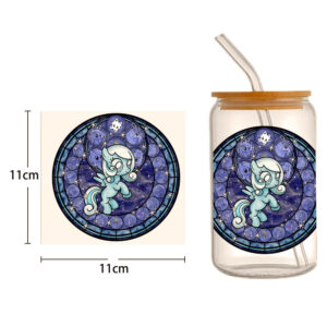 Disney Princess 16oz DTF Sticker Cups Cool Personalize UV Wrap Transfer Sticker Custom Labels DIY Logo Waterproof