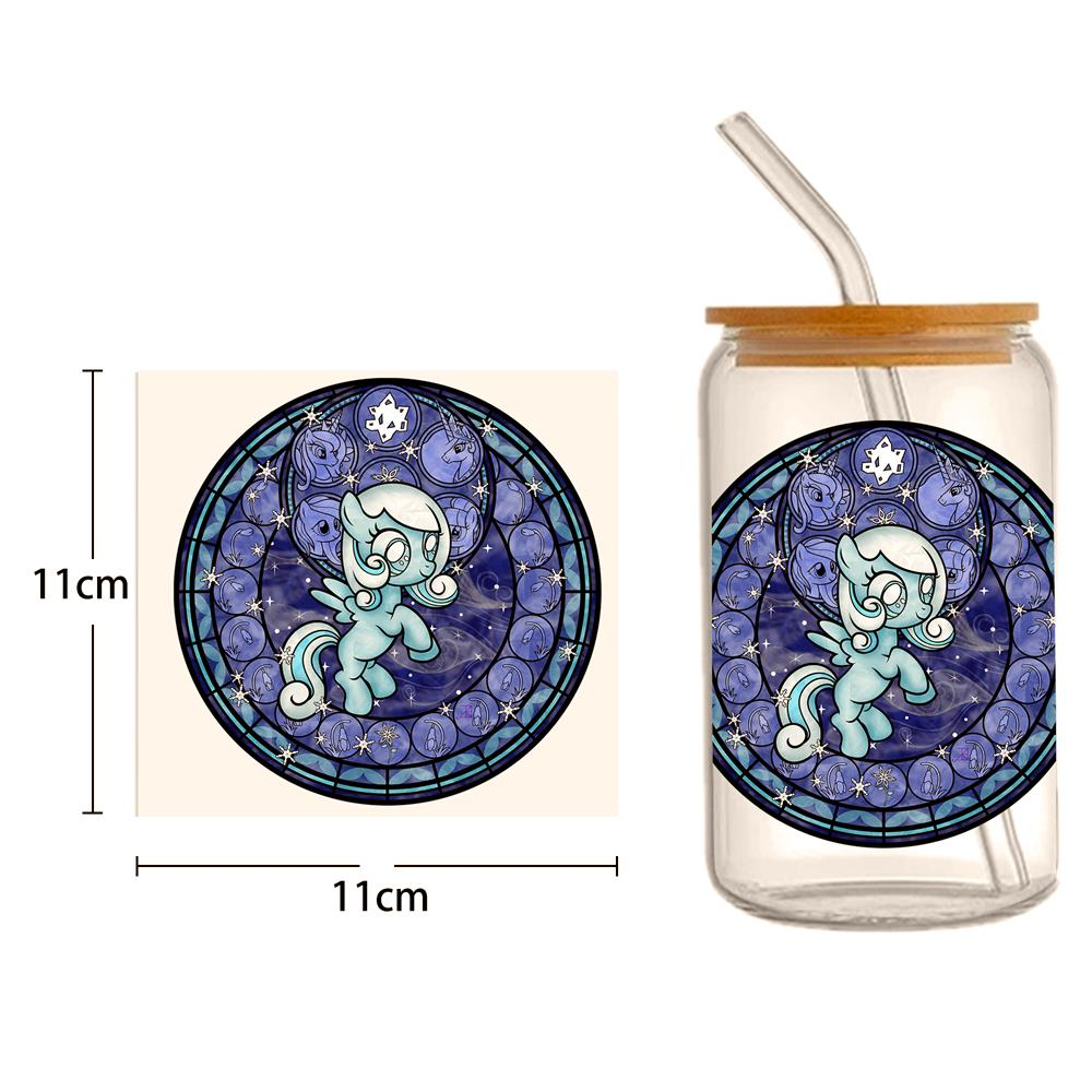 Disney Princess 16oz DTF Sticker Cups Cool Personalize UV Wrap Transfer Sticker Custom Labels DIY Logo Waterproof