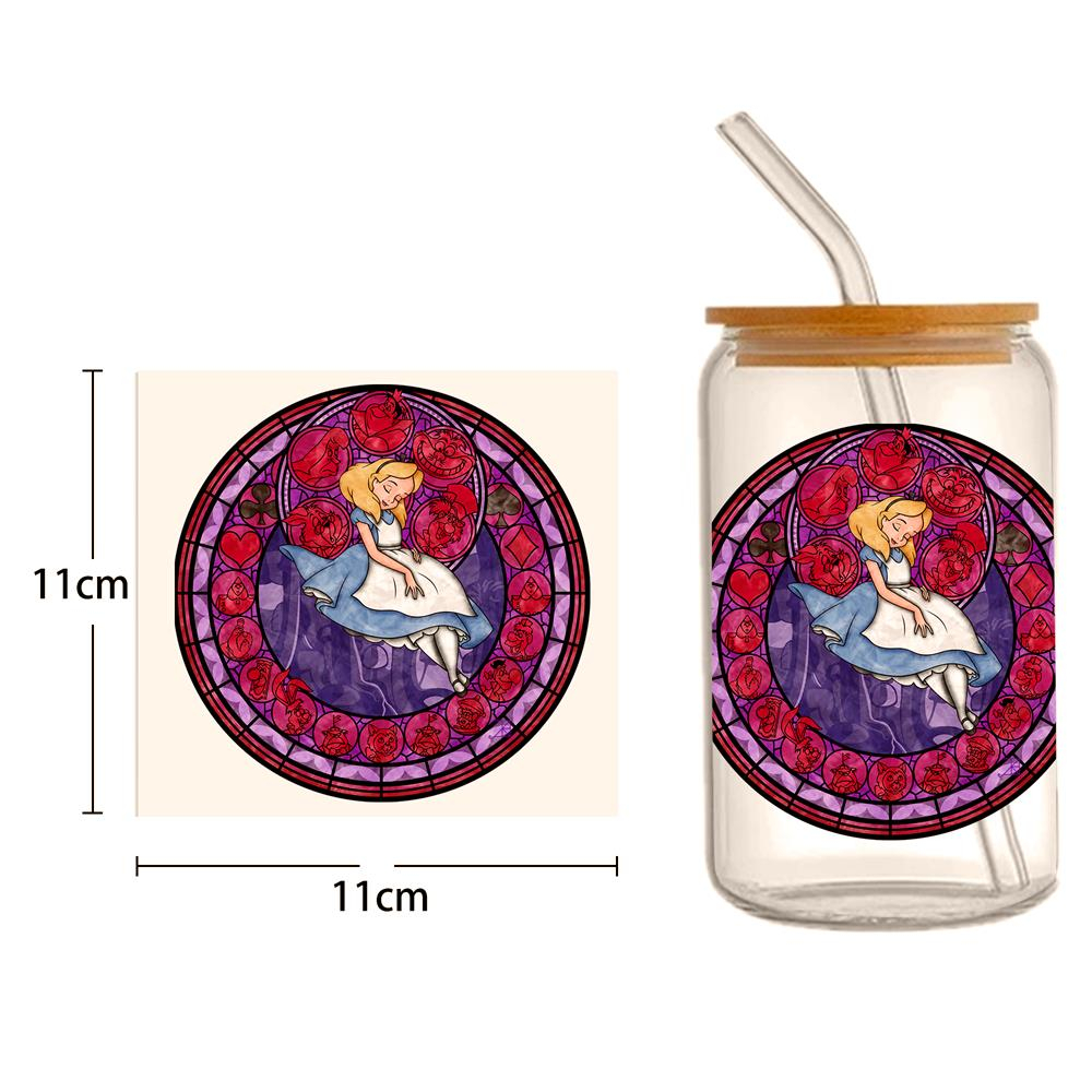 Disney Princess 16oz DTF Sticker Cups Cool Personalize UV Wrap Transfer Sticker Custom Labels DIY Logo Waterproof - Image 2