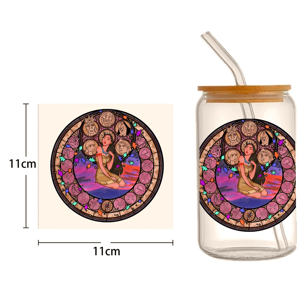 Disney Princess 16oz DTF Sticker Cups Cool Personalize UV Wrap Transfer Sticker Custom Labels DIY Logo Waterproof - Image 5