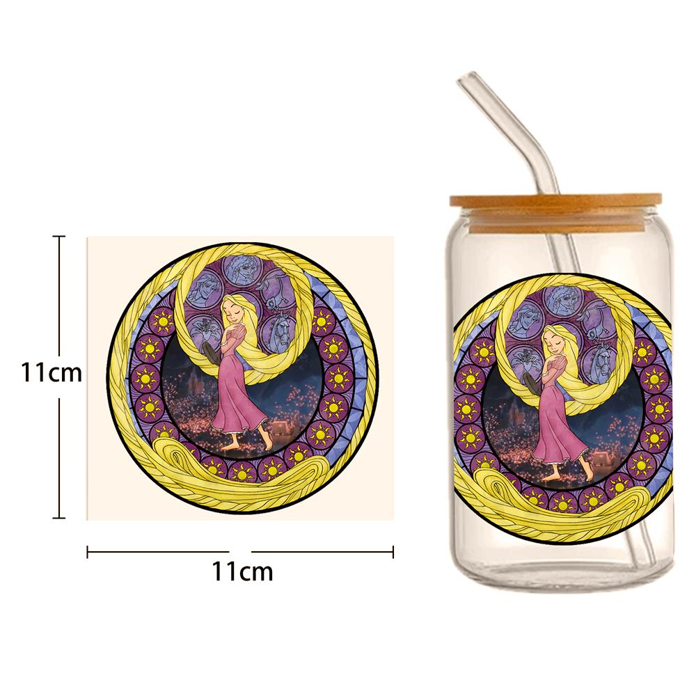 Disney Princess 16oz DTF Sticker Cups Cool Personalize UV Wrap Transfer Sticker Custom Labels DIY Logo Waterproof - Image 8