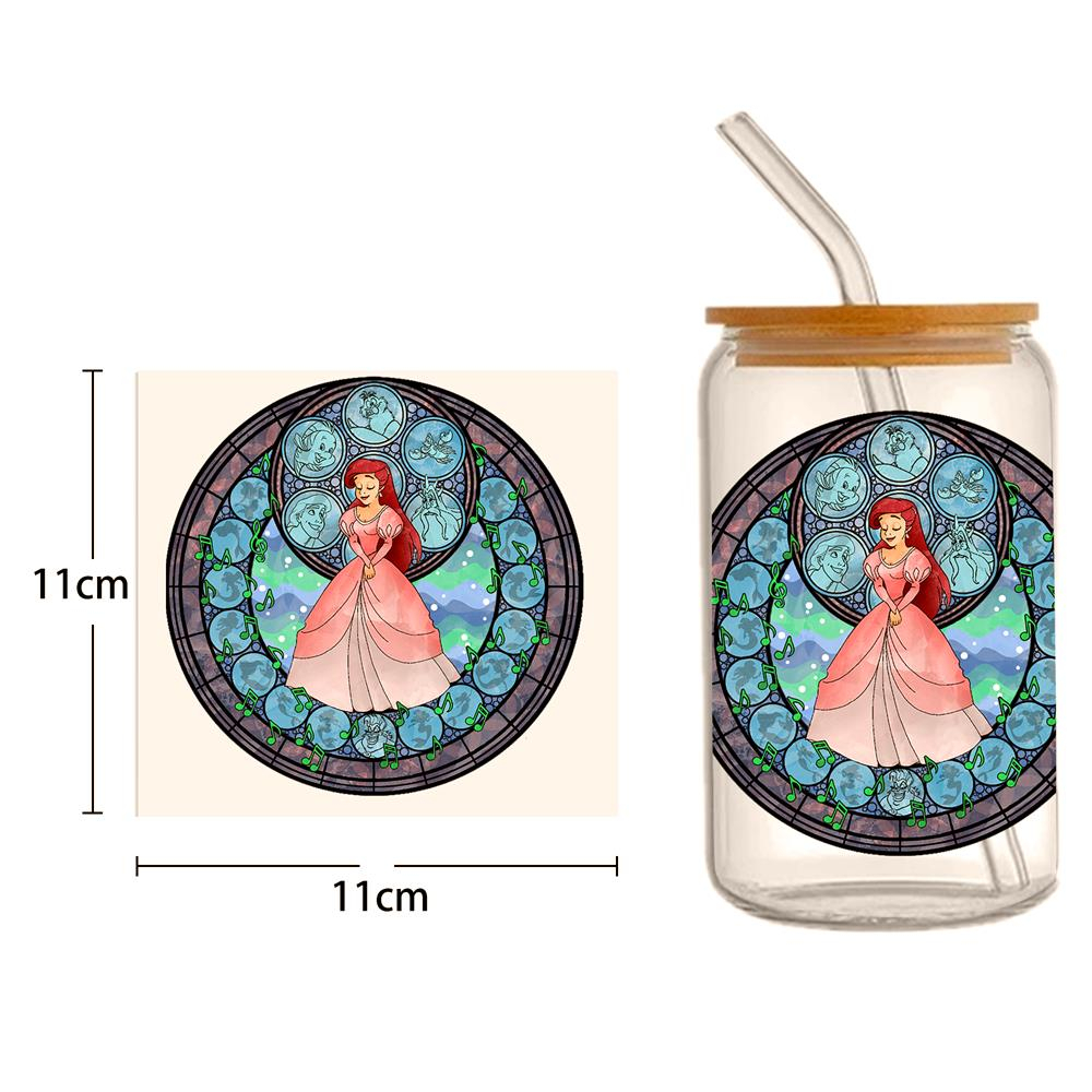 Disney Princess 16oz DTF Sticker Cups Cool Personalize UV Wrap Transfer Sticker Custom Labels DIY Logo Waterproof - Image 14
