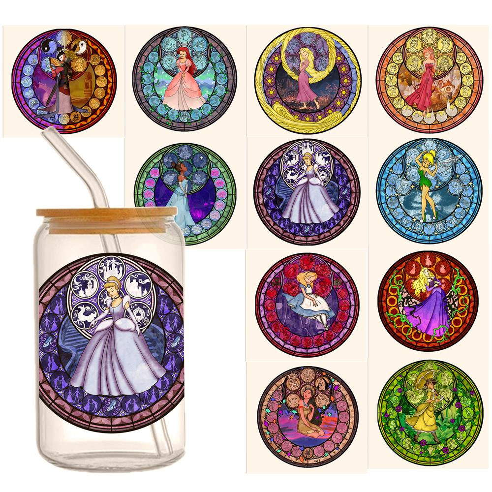Disney Princess 16oz DTF Sticker Cups Cool Personalize UV Wrap Transfer Sticker Custom Labels DIY Logo Waterproof - Image 15