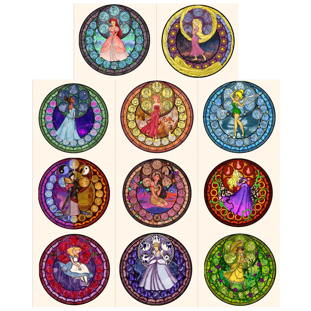 Disney Princess 16oz DTF Sticker Cups Cool Personalize UV Wrap Transfer Sticker Custom Labels DIY Logo Waterproof - Image 19