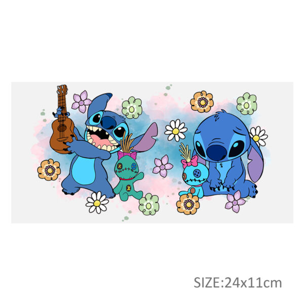 Stitch Mickey 16oz DTF Sticker Cups Cool Personalize UV Wrap Transfer Sticker Custom Label DIY Logo Waterproof - Image 3