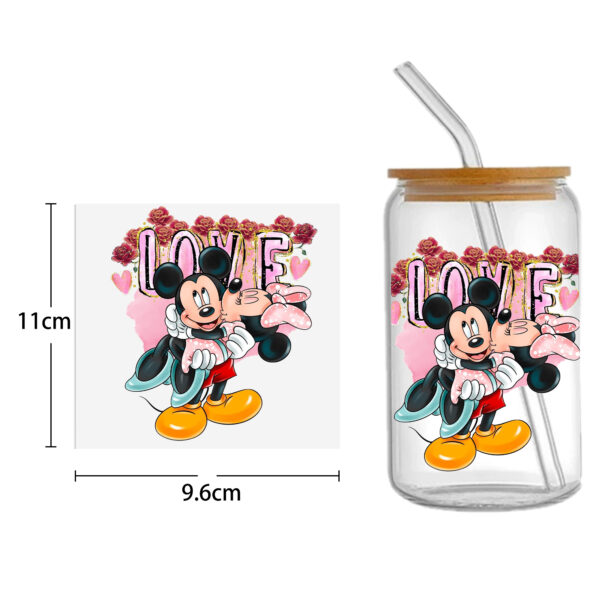 Stitch Mickey 16oz DTF Sticker Cups Cool Personalize UV Wrap Transfer Sticker Custom Label DIY Logo Waterproof - Image 17