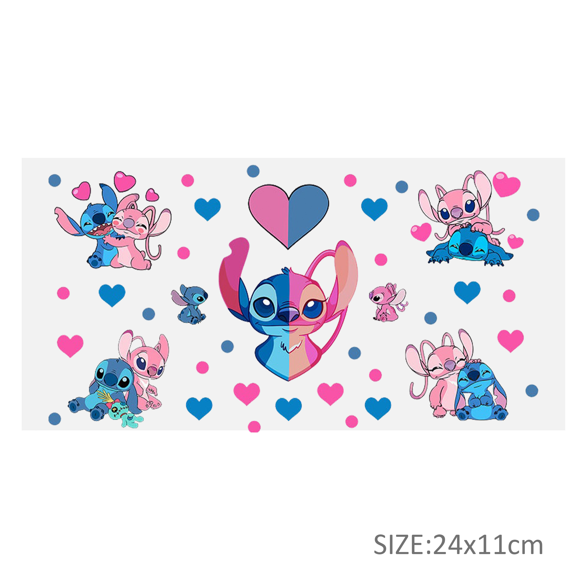 Stitch Mickey 16oz DTF Sticker Cups Cool Personalize UV Wrap Transfer Sticker Custom Label DIY Logo Waterproof - Image 18