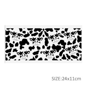 Cow Leopard UV DTF Sticker For 16oz Cups Wrap Transfer Sticker Custom Labels DIY Logo Waterproof