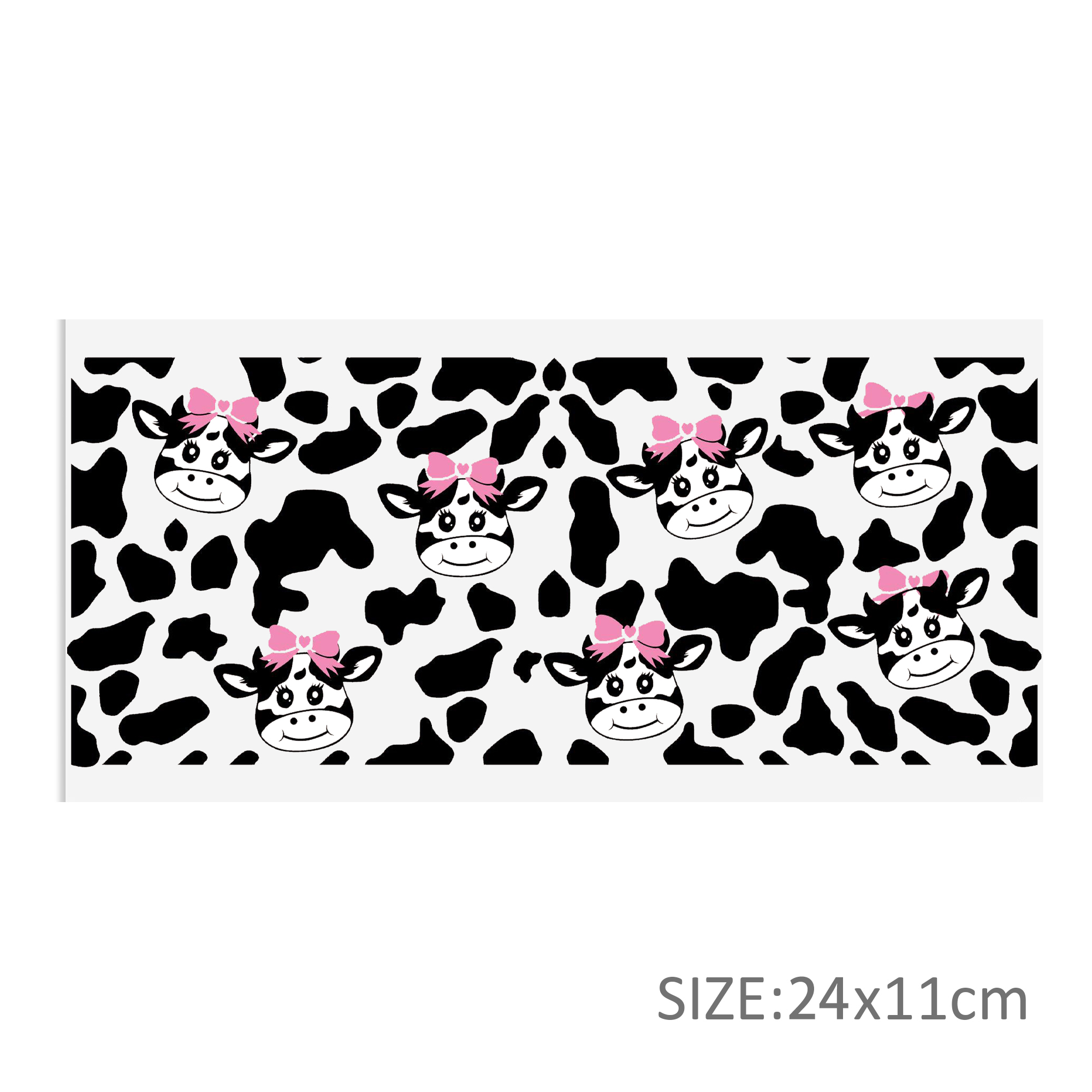 Cow Leopard UV DTF Sticker For 16oz Cups Wrap Transfer Sticker Custom Labels DIY Logo Waterproof - Image 4