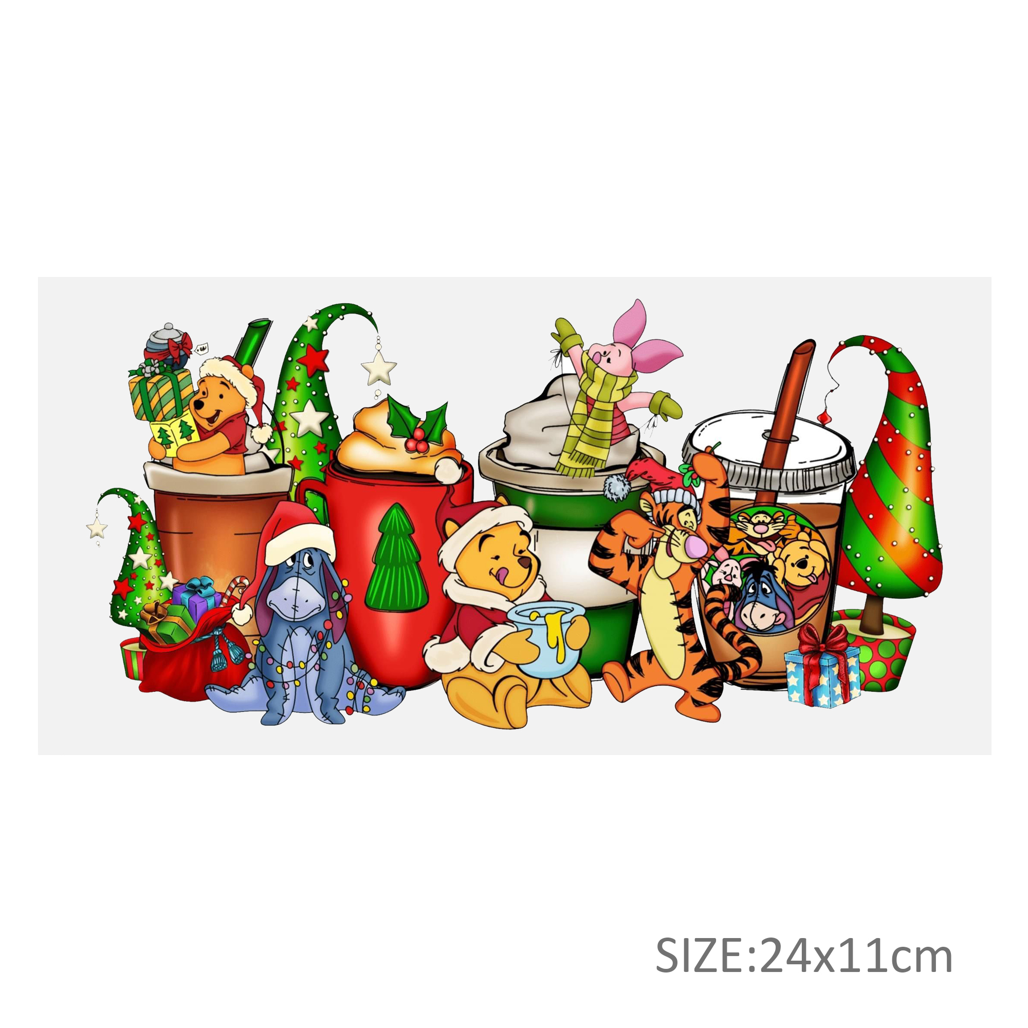 Disney Winnie DTF Sticker For Cups Cool Personalize UV Wrap Transfer Sticker Custom Labels DIY Logo Waterproof - Image 6