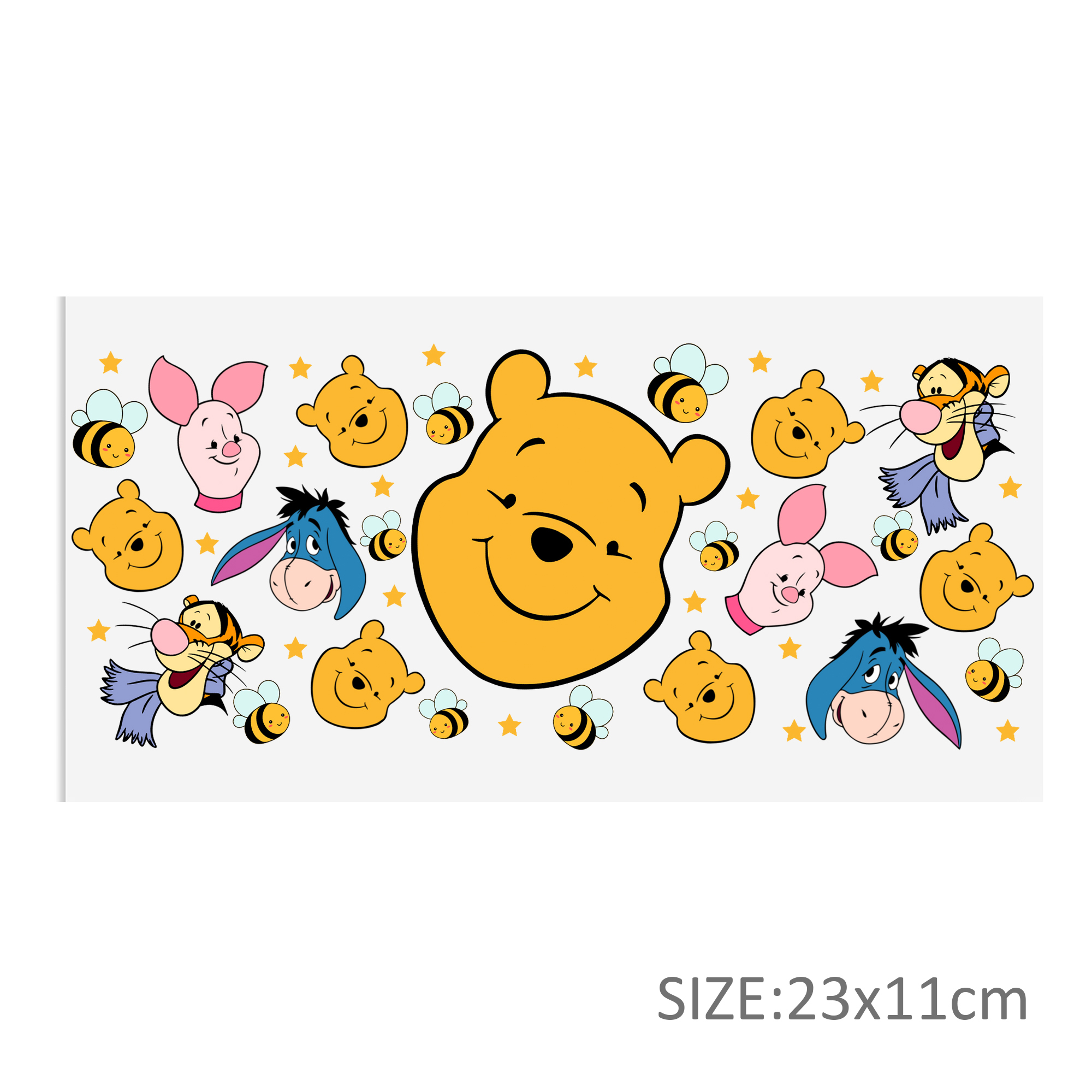Disney Winnie DTF Sticker For Cups Cool Personalize UV Wrap Transfer Sticker Custom Labels DIY Logo Waterproof - Image 7