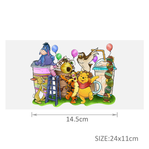 Disney Winnie DTF Sticker For Cups Cool Personalize UV Wrap Transfer Sticker Custom Labels DIY Logo Waterproof - Image 10