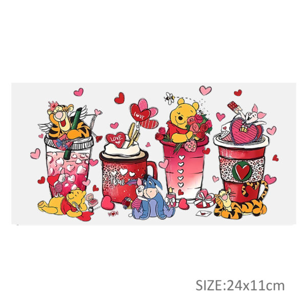Disney Winnie DTF Sticker For Cups Cool Personalize UV Wrap Transfer Sticker Custom Labels DIY Logo Waterproof - Image 18