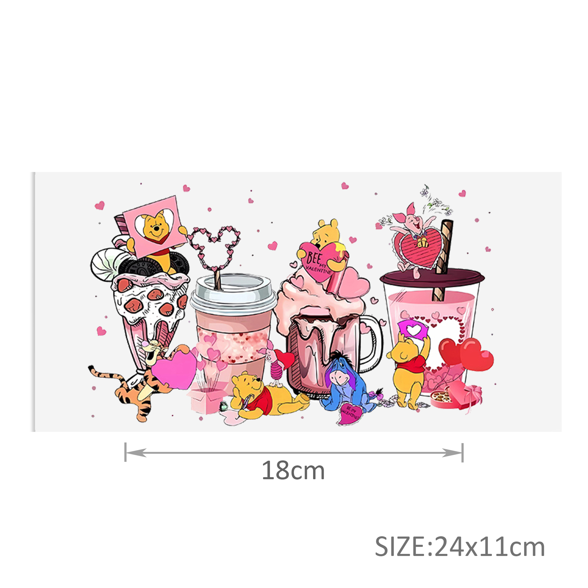 Disney Winnie DTF Sticker For Cups Cool Personalize UV Wrap Transfer Sticker Custom Labels DIY Logo Waterproof - Image 19