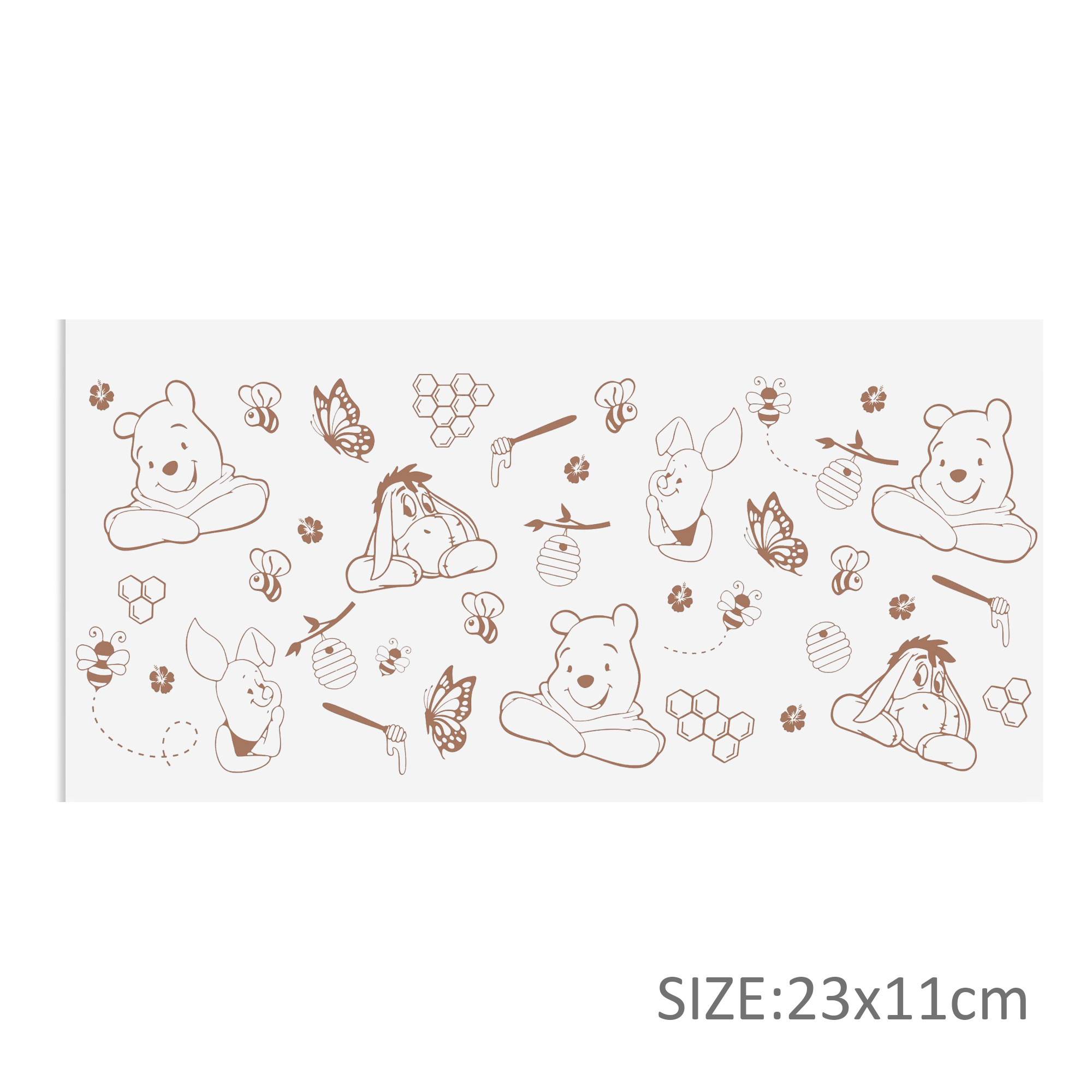 Disney Winnie DTF Sticker For Cups Cool Personalize UV Wrap Transfer Sticker Custom Labels DIY Logo Waterproof - Image 22