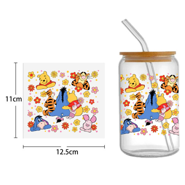 Disney Winnie DTF Sticker For Cups Cool Personalize UV Wrap Transfer Sticker Custom Labels DIY Logo Waterproof - Image 25