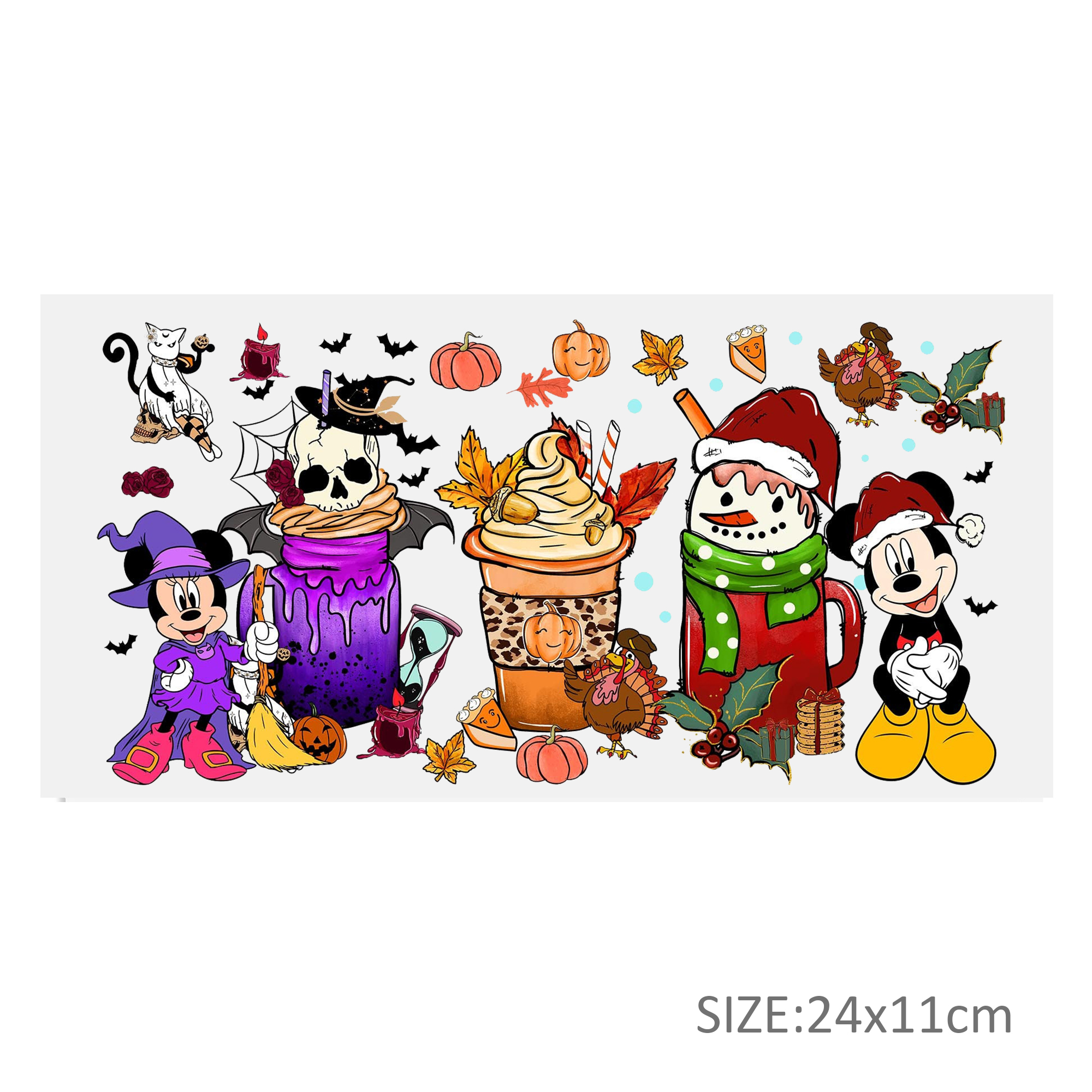 Disney Winnie DTF Sticker For Cups Cool Personalize UV Wrap Transfer Sticker Custom Labels DIY Logo Waterproof - Image 27