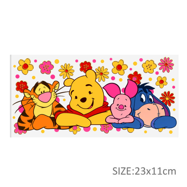 Disney Winnie DTF Sticker For Cups Cool Personalize UV Wrap Transfer Sticker Custom Labels DIY Logo Waterproof - Image 29