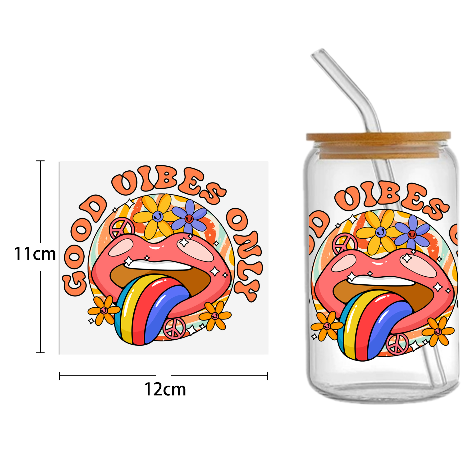 Autumn Pumpkin 16oz DTF Sticker Cups Cool Personalize UV Wrap Transfer Sticker Custom Labels DIY Logo Waterproof - Image 7