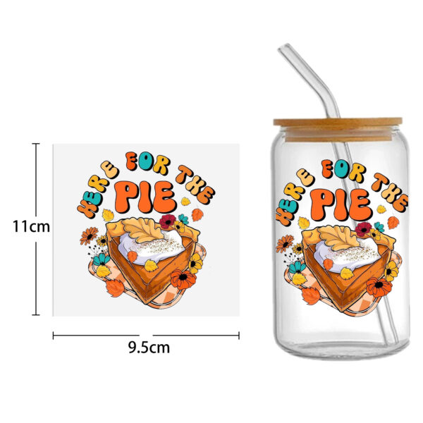 Autumn Pumpkin 16oz DTF Sticker Cups Cool Personalize UV Wrap Transfer Sticker Custom Labels DIY Logo Waterproof - Image 11