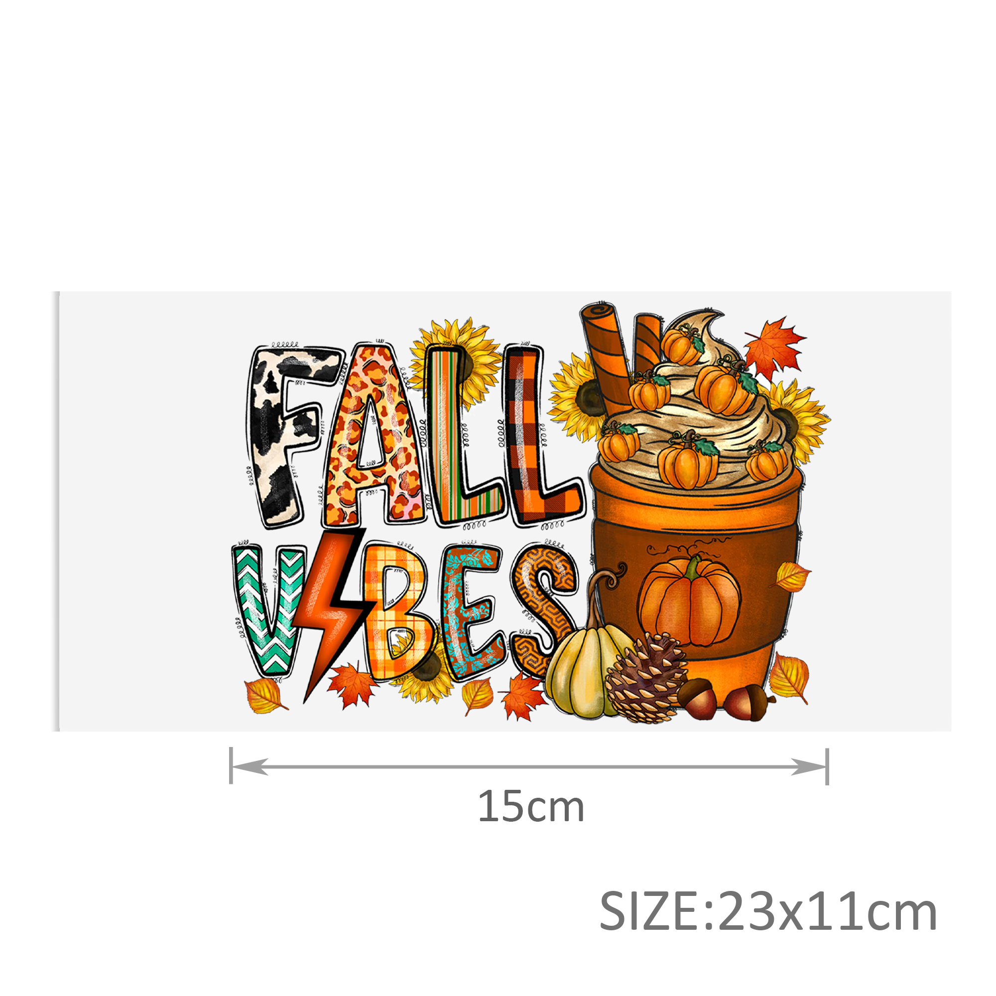 Halloween Pumpkin DTF Sticker For Cups Cool Personalize UV Wrap Transfer Sticker Custom Labels DIY Waterproof - Image 5