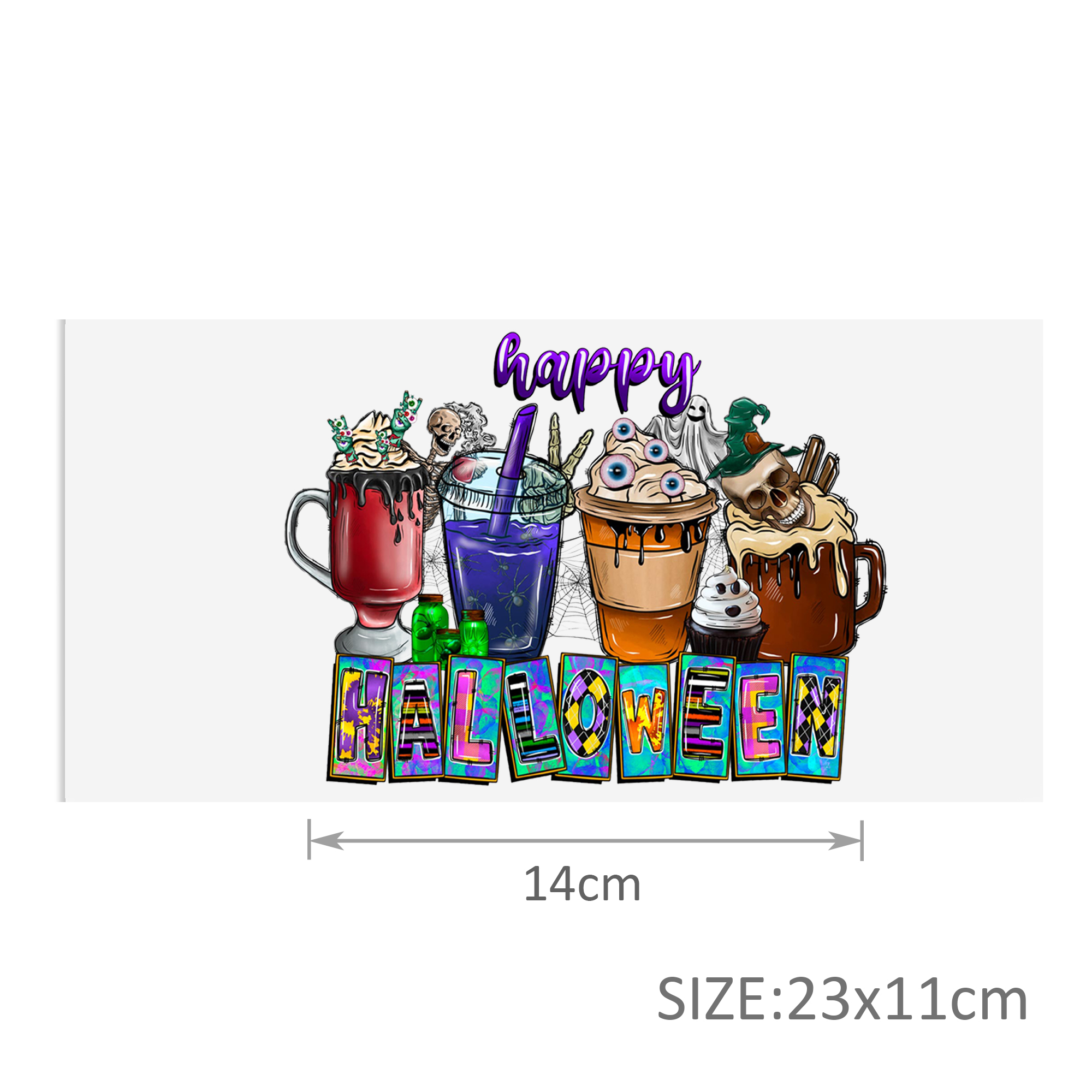 Halloween Pumpkin DTF Sticker For Cups Cool Personalize UV Wrap Transfer Sticker Custom Labels DIY Waterproof - Image 11