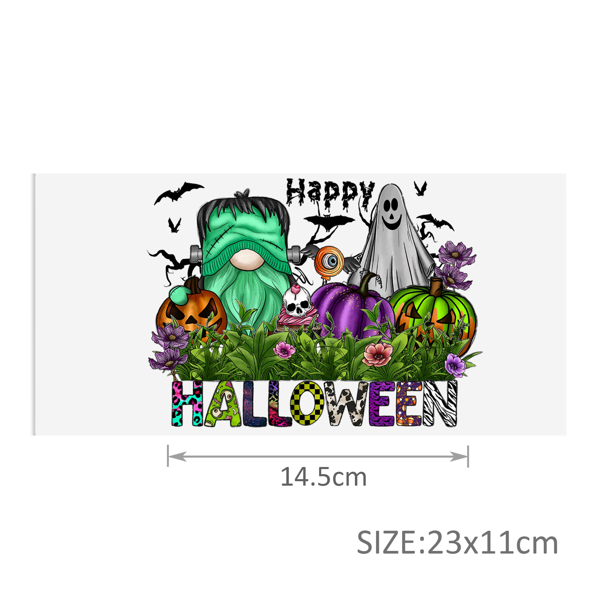 Halloween Pumpkin DTF Sticker For Cups Cool Personalize UV Wrap Transfer Sticker Custom Labels DIY Waterproof - Image 12