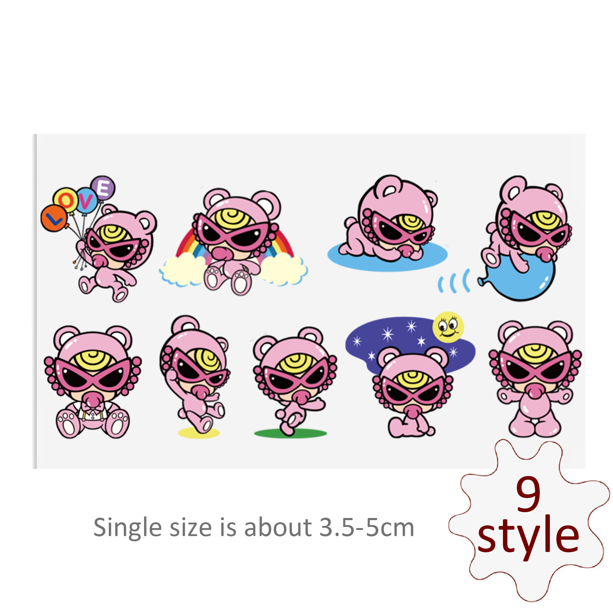 Custom Cute Baby Pacifier Decals UV DTF Stickers For Glass Cup Decoration Laptop Motorcycle Car Tumbler Waterproof Sticker - Image 10