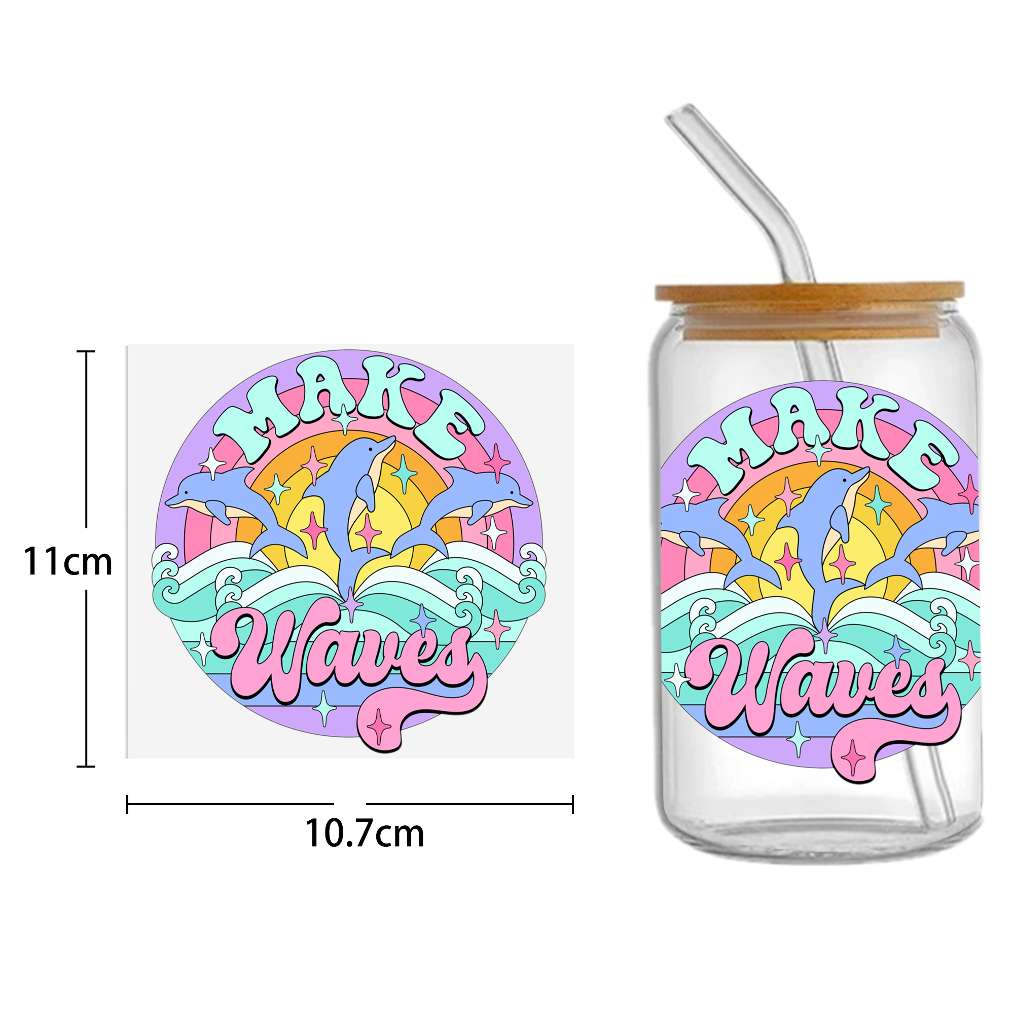 Skull Holloween 16oz Tumbler Template DTF Sticker Cup Cool Personalize UV Wrap Transfer Sticker Custom Label DIY Waterproof - Image 11