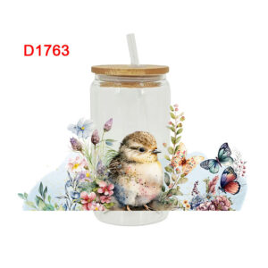 UV DTF Transfer Sticker Animal Theme For The 16oz Libbey Glasses Wraps Cup Can DIY Waterproof Easy To Use Custom Decals